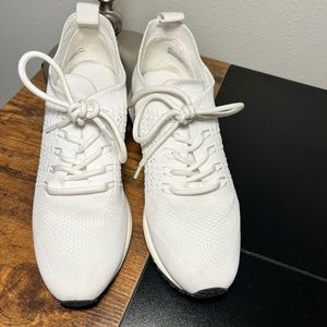 Fashionable sneakers white sz 8.5 (also available in black).